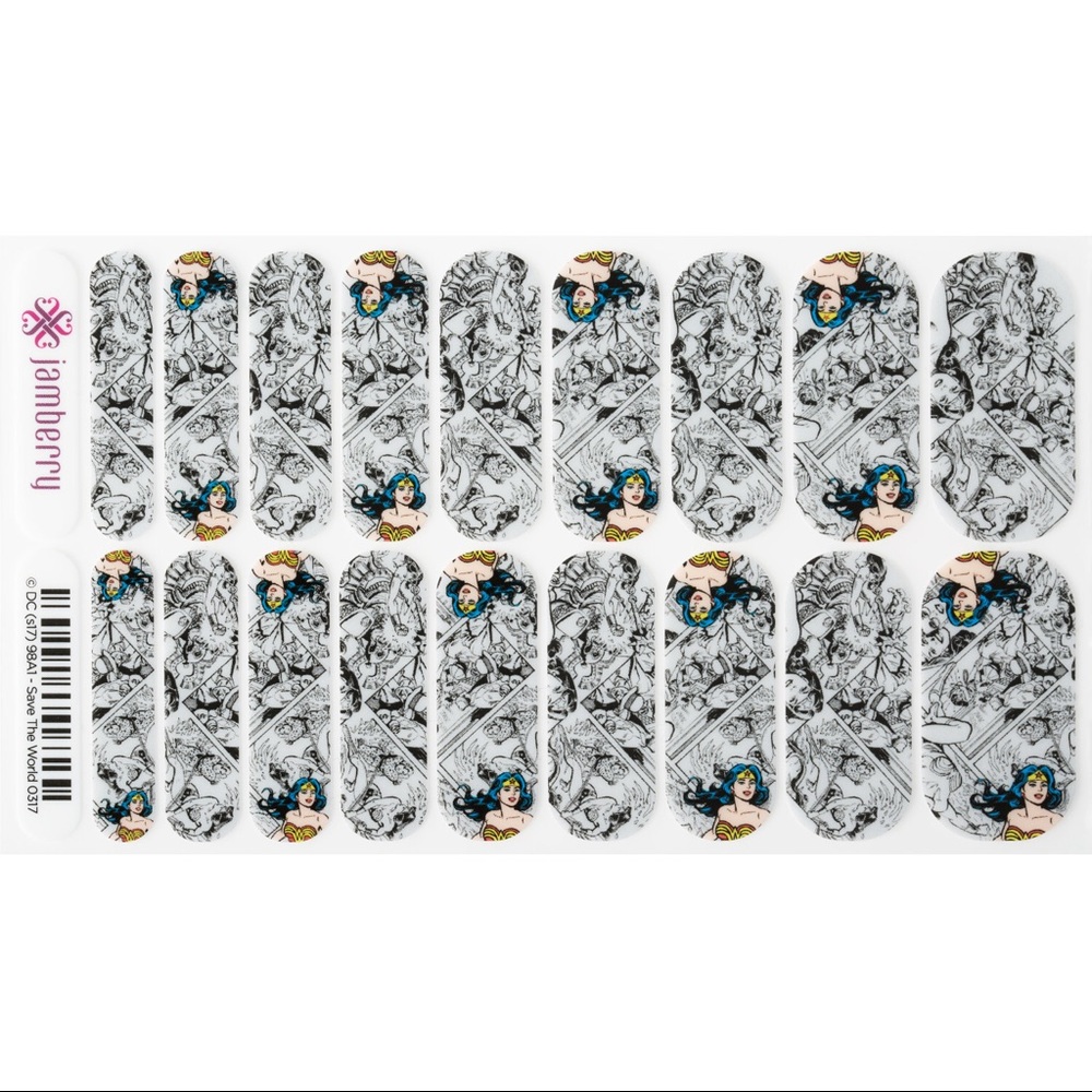 Wonder Woman “Save The World” Nail Wrap